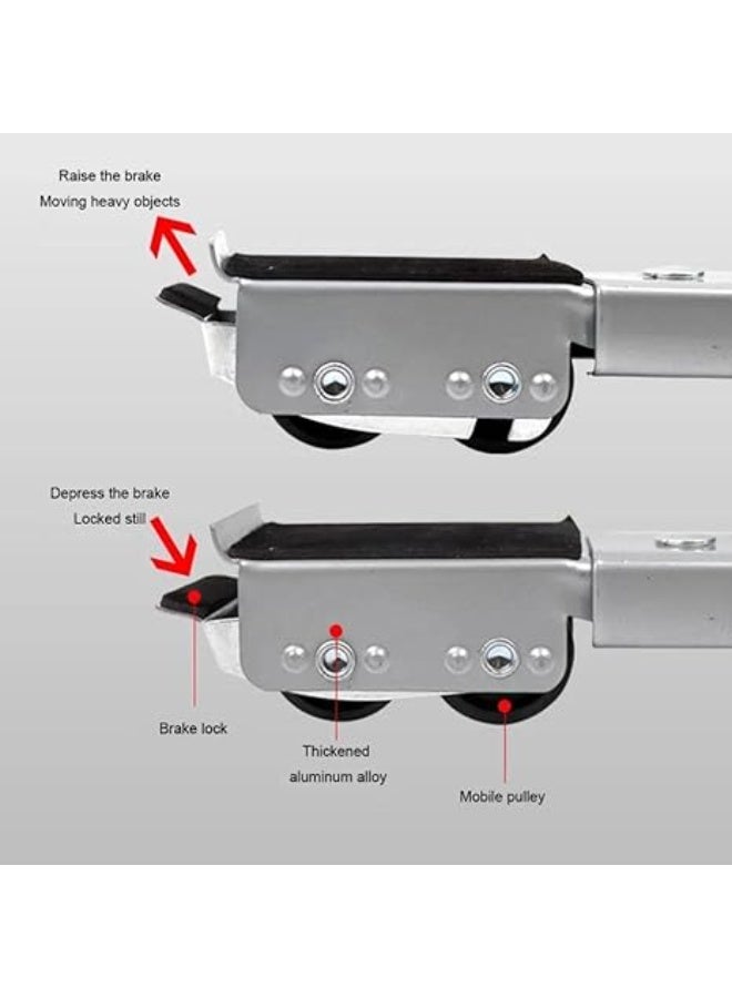 Expandable Mobile Washing Machine Base with Wheels & Brakes – Strong & Durable for Heavy Appliances and Home Space Organization - Image 4